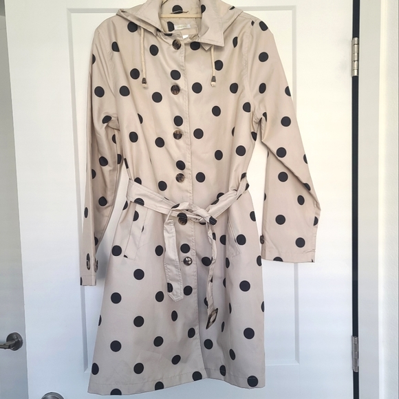 Capelli of New York Jackets & Coats Capelli Off White Polka Dot